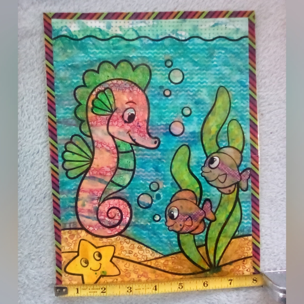 🎨Seahorse Watercolor Painting 🖼 - Picture 2 of 4